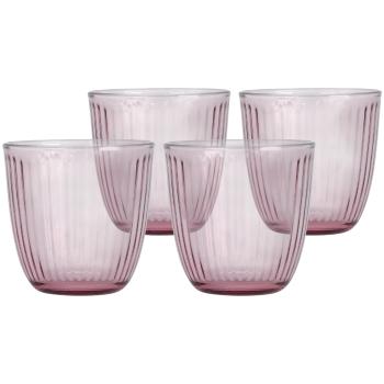 Set de pahare roz 295 ml, 6 buc