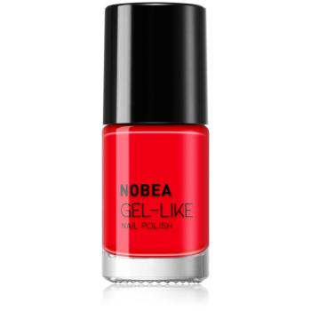 NOBEA Day-to-Day Gel-like Nail Polish lac de unghii cu efect de gel culoare Ladybug red #N08 6 ml