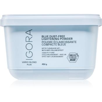 Schwarzkopf Professional IGORA Vario Blond Blue Dust-Free Lightening Powder decolorant cu conținut de argilă pentru par blond 450 g