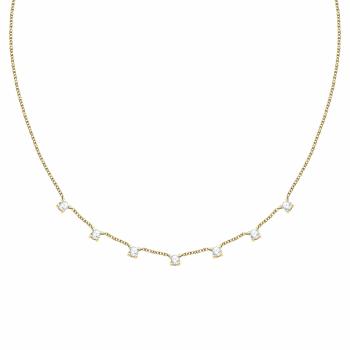 Morellato Colier placat cu aur pentru femei cu zircon cubic Tesori SAIW309