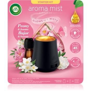 Air Wick Aroma Mist Peony & Jasmine aroma difuzor cu rezervã + baterie 1 buc