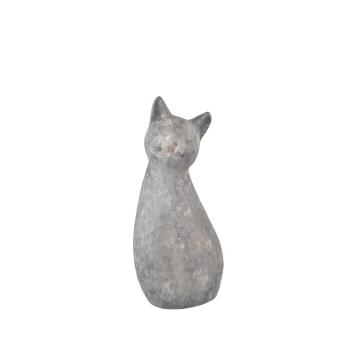InDecor Ceramic Cat Meg gri, 24 x 20 x 53 cm