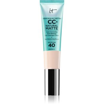 IT Cosmetics Your Skin But Better CC+ Natural Matte machiaj cu efect matifiant SPF 40 pentru femei Fair Porcelain 32 ml