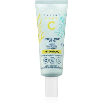 Bielenda C Marine Care Hydro-cream deeply moisturizing and protective SPF 50 hidratant si pentru protectie solara cu vitamina C SPF 50 40 ml