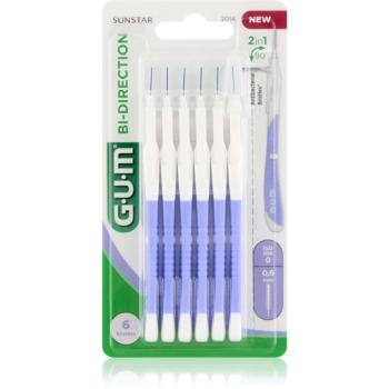 G.U.M Bi Direction Interdental Brush perie interdentara 0,6 mm 6 buc