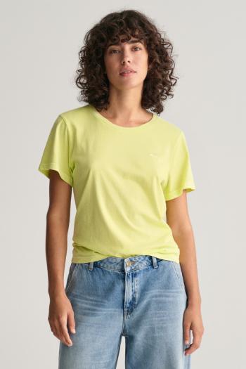 TRIČKO GANT REG SUNFADED SS C-NECK T-SHIRT PASTEL LIME