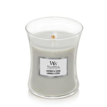 WoodWick Lumânare parfumată în vază Lavender & Cedar 275 g