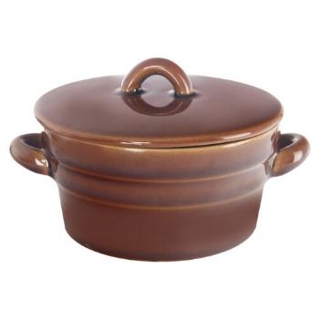Orion Vas ceramic pentru untură cu capac 0,34 l
