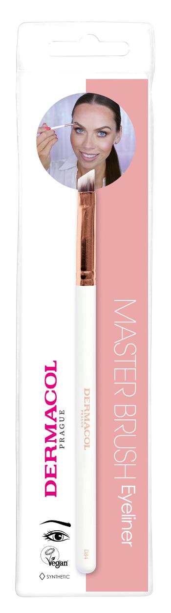 Dermacol Perie cosmetică pentru sprâncene și linii Rose Gold D84