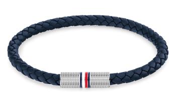 Tommy Hilfiger Brățară albastră inchis din piele pentru barbati Infinity 2790460