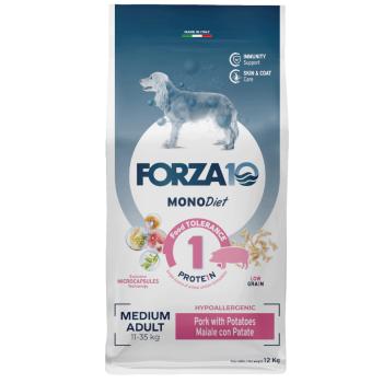 12kg Forza 10 Medium Diet Low Grain sertés száraz kutyatáp