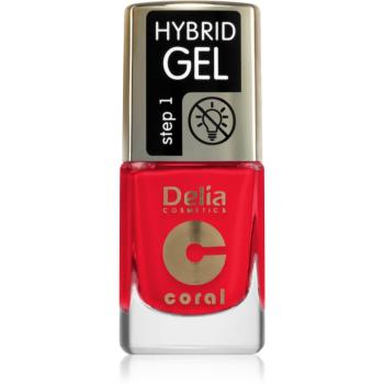 Delia Cosmetics Coral Hybrid Gel gel de unghii fara utilizarea UV sau lampa LED culoare 119 11 ml