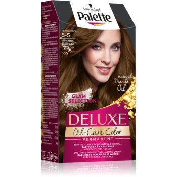 Schwarzkopf Palette Deluxe Culoare permanenta pentru par culoare 5-5 555 Golden Gloss Caramel 1 buc