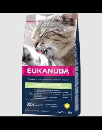 EUKANUBA Adult Hairball Control 10 kg hrana uscata pisici adulte, eliminare ghemotoace blana