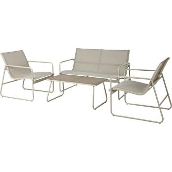 Set mobilier de grădină Taigo, 4 piese, crem