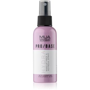 MUA Makeup Academy PRO/BASE Hydra Spray facial pentru fixare machiajului cu acid hialuronic 70 ml