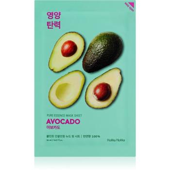 Holika Holika Pure Essence Avocado mască textilă calmantă 20 ml