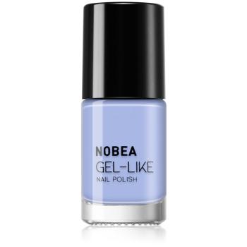 NOBEA Day-to-Day Gel-like Nail Polish lac de unghii cu efect de gel culoare Sky blue #N44 6 ml