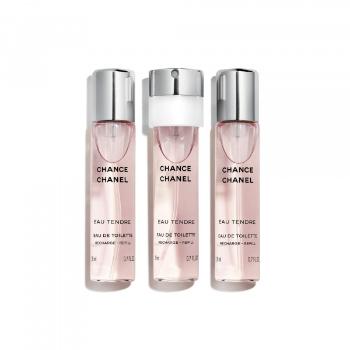 CHANEL CHANCE EAU TENDRE TWIST AND SPRAY SADA NÁPLNÍ 3 x 20 ML – EAU DE TOILETTE - EAU DE TOILETTE 3X20ML 3x 20 ml