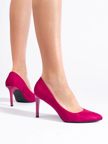 Pantofi roz modern pentru femei pe toc stiletto