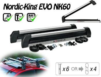 Síléctartó Nordrive Nordic King Evo Carrier 6 pár síléchez/4 snowboardhoz