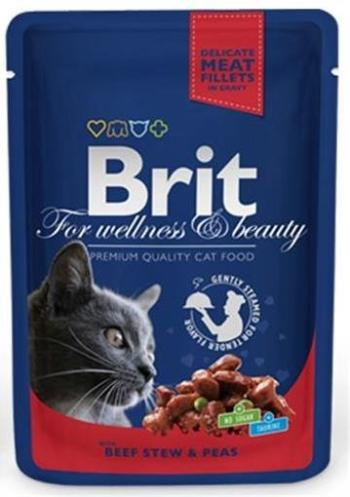 BRIT Premium cat Kapsička Adult Beef Stew & Peas 100g