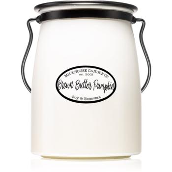 Milkhouse Candle Co. Creamery Brown Butter Pumpkin lumânare parfumată Butter Jar 624 g