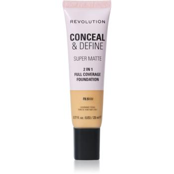 Makeup Revolution Conceal & Define machiaj cu efect matifiant culoare F8.5NW 23 ml