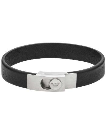 Emporio Armani Brățară din piele pentru bărbați Couples EGS3087040