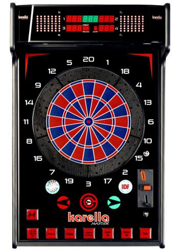 Dart gép Karella E-Master 4 pályás érmés (üzemeltetési célra is)