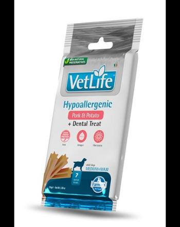 FARMINA Vet Life Dental Treat Hypoallergenic Pork Medium/Maxi 100 g baton dentar pentru caini de talie medie si mare, cu porc