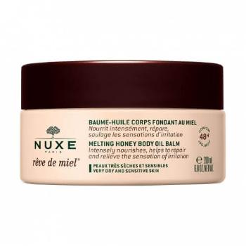 Nuxe Balsam de corp cu ulei pentru piele uscată și sensibilă Rêve de Miel (Melting Honey Body Oil Balm) 200 ml