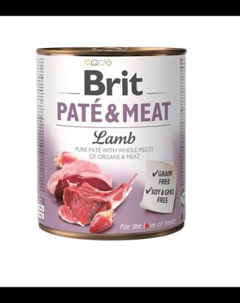 BRIT Pate&amp;Meat lamb 800 g Conserva pentru caini, pateu cu miel