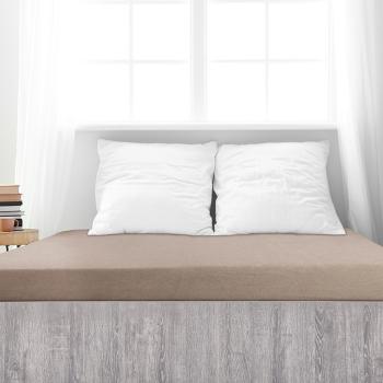 Cearșaf de pat 4Home din frotir Ideal nuc , 100 x200 cm, maro, 100 x 200 cm