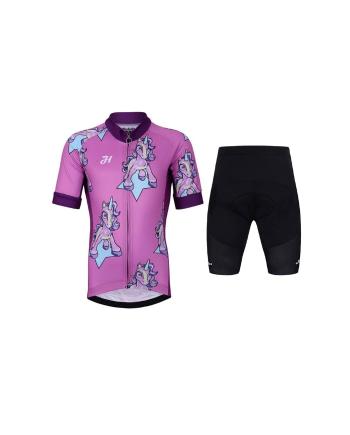 
                         Tricoul și pantaloni scurți de ciclism - UNICORNS 
                