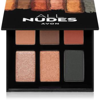 Avon 6 In 1 All Nudes paletă cu farduri de ochi 7,2 g