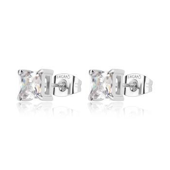 S'Agapõ Cercei eleganți din oțel cu zircon cubic Stellar STK14