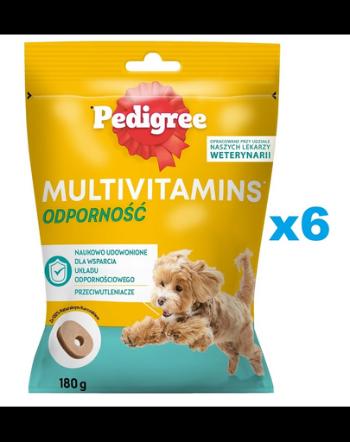 PEDIGREE Multivitamins Set recompense pentru caine, pentru imunitate, cu pui 6x180 g