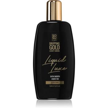 Dripping Gold Luxury Tanning Liquid Luxe apa de auto-bronzare pentru corp Ultra Dark 150 ml