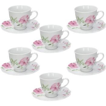 Tognana Súprava šálok na čaj s podšálkami 180 ml 6 ks WILD ROSE (CV085025762)