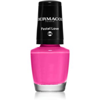 Dermacol Mini lac de unghii culoare 04 Pastel Love 5 ml