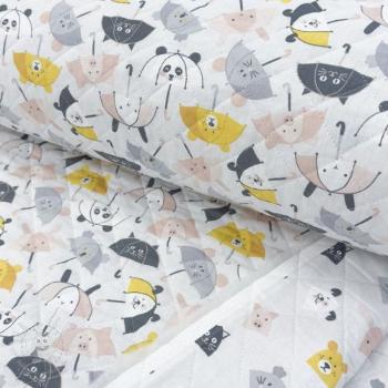 Pamutvászon QUILTING Parapluie perle