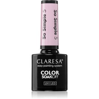 Claresa SoakOff UV/LED Color So Simple lac de unghii sub forma de gel culoare 5 g