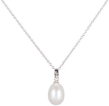 JwL Luxury Pearls Colier din argint cu perlă reală JL0436 (lanț, pandantiv) 45 cm