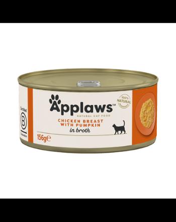 APPLAWS Cat hrana umeda pentru pisici, piept pui si dovleac 156 g