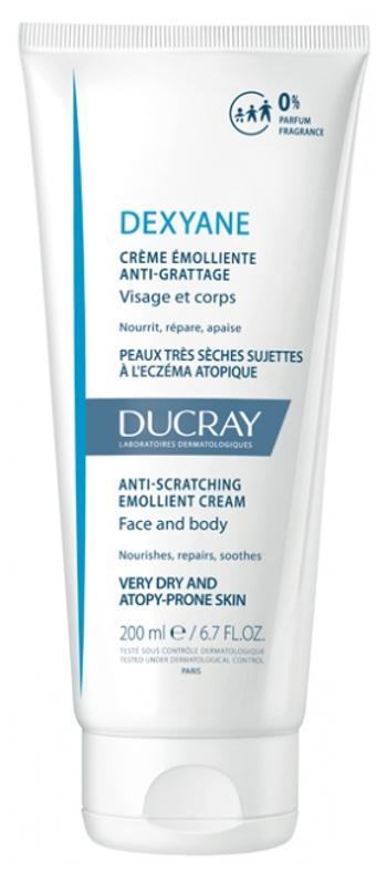 Ducray Cremă emolientă pentru pielea uscată predispusă la eczemă atopică Dexyane (Anti-Scratching Emollient Cream) 200 ml