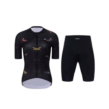 
                         Tricoul și pantaloni scurți de ciclism - DRAGONFLIES ELITE LADY 
                