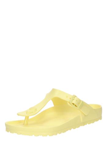 BIRKENSTOCK Ujjelválasztó-pántos szandál 'Gizeh'  sárga