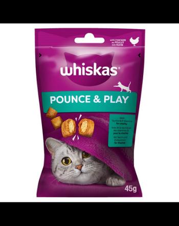 WHISKAS Energie si vitalitate 8x45 g Recompense pisica, cu pui