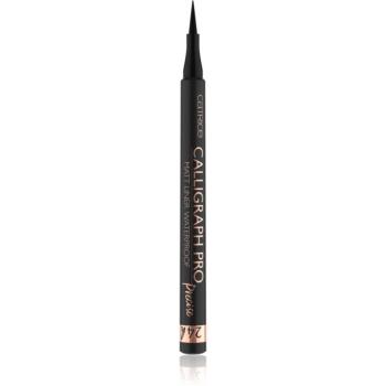 Catrice Calligraph Pro Precise 24h Matt dermatograf rezistent la apă culoare 010 Intense Black Waterproof 1,2 ml